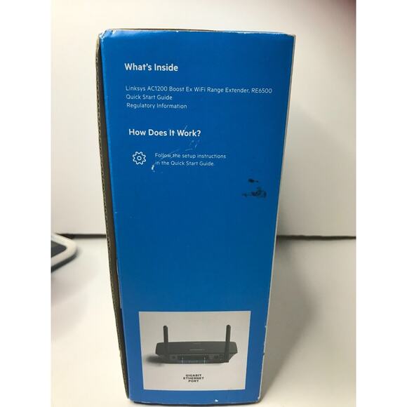 Linksys Boost EX WiFi Range Extender AC1200 Extended up to 2000sq Feet - Picture 4 of 5